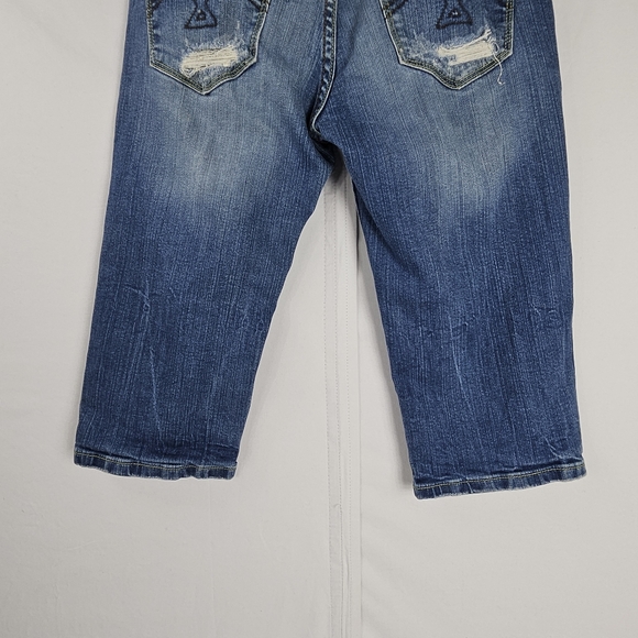 Vigoss factory distressed capri jeans size 28 - 5/6 - Picture 12 of 14